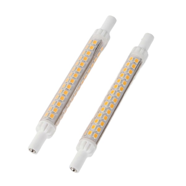 2 stk. R7S 98LED Pære Dobbeltsidig 118mm Dimbar Flomlyskilde Tilbehør Varm Hvit 100?130V_Spesiell Gave [DB]