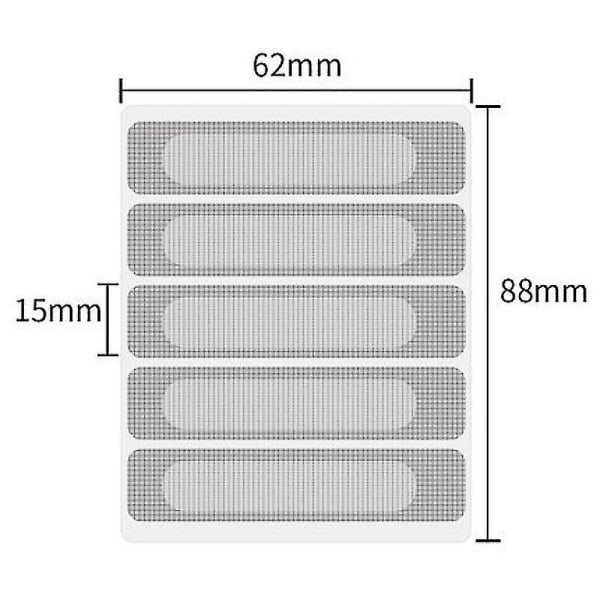 Db 50 stk Anti-insekt Fly Bug Dør Vindu Myggnett Reparasjonsteip Patch Lim 15pcs