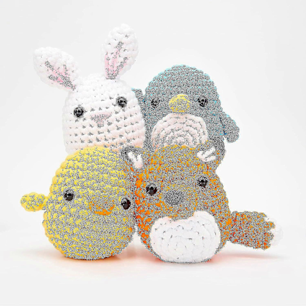 Virkkaussetti Aloittelijoille DIY Virkattu Pehmolelusetti Aloittelijan Virkkaussetti [db] rabbit
