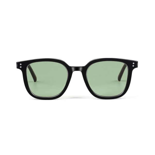 Unisex solglasögon svart ram Vintage solglasögon (grön)