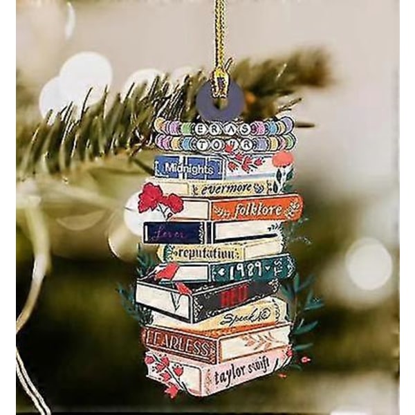 Merry Swiftmas Taylor Album Som Bokprydnad, swiftie Julpynt Eras Tour Prydnad Jul Swiftmas Present [DB] C