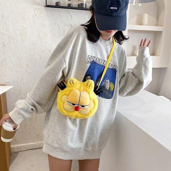 Garfield axelväska tecknad plysch crossbody väska för barn DB