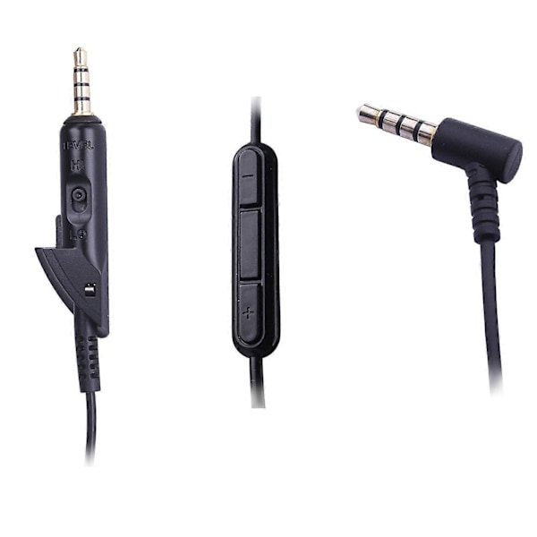 BOSE Quietcomfort 15/QC15 QC2 -kuulokekaapeli, audiokaapeli, kaksois-3,5 mm:n AUX-kaapeli db with buttons