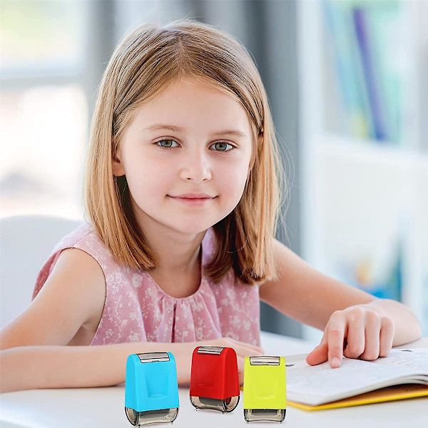 3 st Handskrift Linjer Övning Rullstämpel Självbläckande Linje Rullande Stämpel Lärare Stämpel