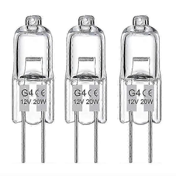 G4 Halogenlampor 20W 12V Varmvit 20-pack för Mysig Belysning [DB]