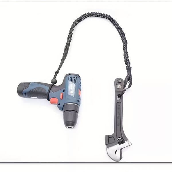 Holdbart sort polyester værktøjsreb - Ikke-elektrisk, batterifri [DB] Black