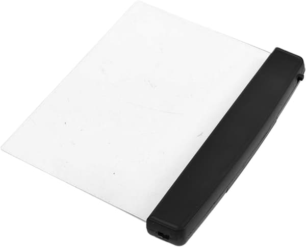 Boklys, bærbar LED-sidebelysning, flatpanel leselys med justerbar lysstyrke, kompakt design for nattbord, skrivebord, soverom, [DB] Black
