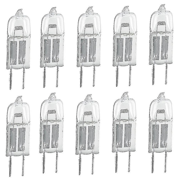 10 st G4 12V 20W Halogenlampor med stiftbas för ljuskronor och hänglampor