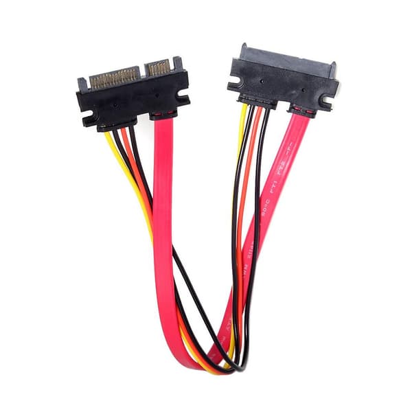 7+15 Pin Sata Han-Til-Hun Forlængerkabel Adapter Til Harddisk Ssd [DB] 30cm