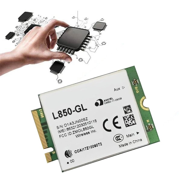 L850- Wwan-modul 4g Lte Cat9 M.2 Lte& Wcdma-kort for ruter