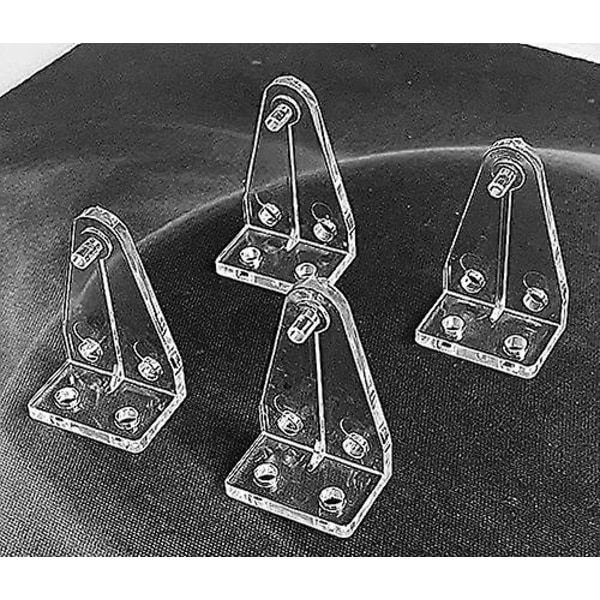 12 stk. Hold Down-brakett for 1\" Mini Blinds Bottom Rail Hold Clips Clear Pc On Faux Wood Blinds, Venetian Blinds And M {DB}