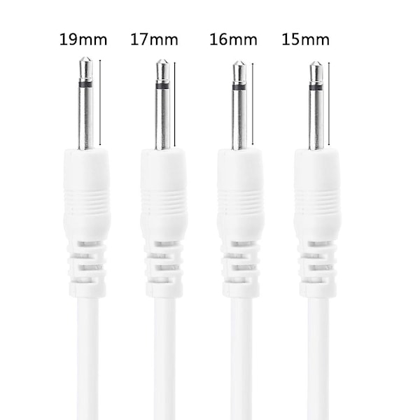 USB Laddningskabel Sladd Universal USB till 2.5 Aux Audio Mono Strömförsörjning Laddare 15/16/17/19mm Stift [DB] 16mm