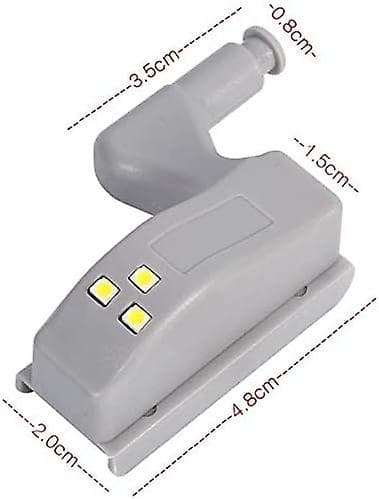 12-pakning LED-sensorlys - Batteridrevne lys til hjem og garderobe [DB]