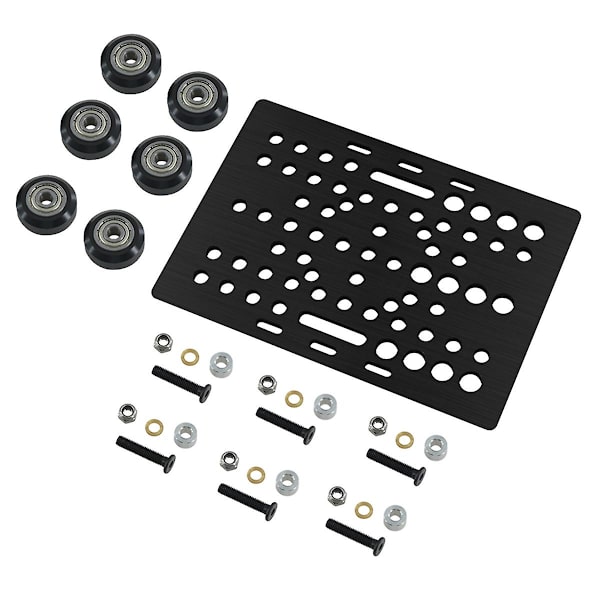 V-spår Portalplatta Set 20-80mm Med V-spår Solid V Hjul Kit För Profiler Cnc Maskin Del 3d Prin