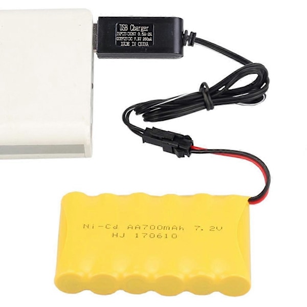 7,2V Ladeledning Fjernstyrt Leke USB-kabel USB-lading Batterilader {db}