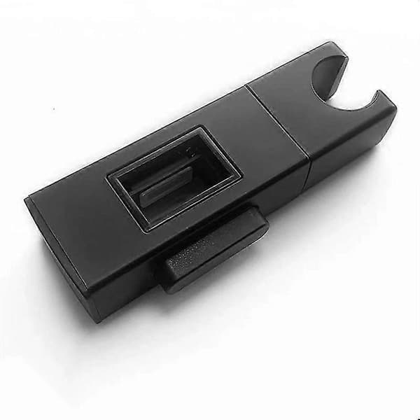 Udskiftningsbeslag til håndbruser, justerbart håndbruserbeslag 30*18 mm håndbruserholder til glidebom, forkromet [DB] black