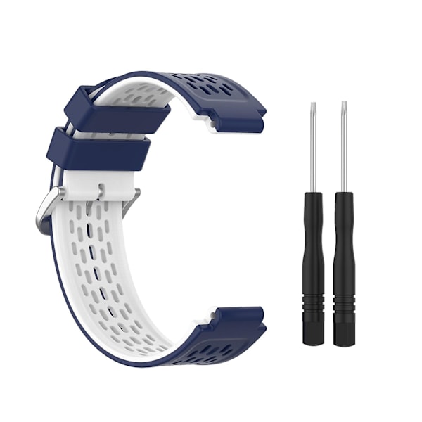 Silikon armbånd for Garmin Approach S2 / S4 [DB] Blue White