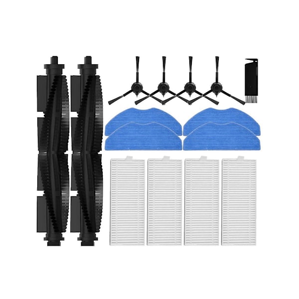 For 360 S8/S8 Plus Robot Støvsuger Erstatning Reservedeler Tilbehør Hovedsidebørste Hepa Fi [db] As shown
