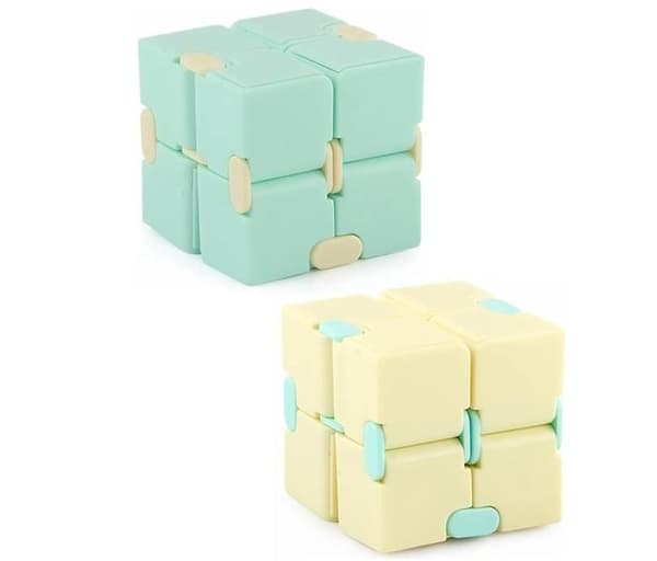 2 STK Fidget Infinity Cube Dekompresjonsleketøy Infinity Cube, Mini Kill Time, Infinite Cube, Fidget Fingerleketøy Stressavlastning[YJD]