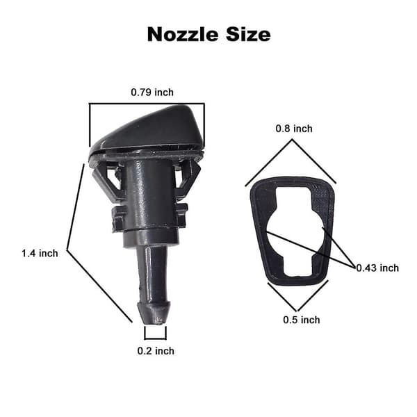 Reservedele til forrudeviskerdyser til Dodge Ram Jeep Chrysler Pt Cruiser 2001-2013 [dB}