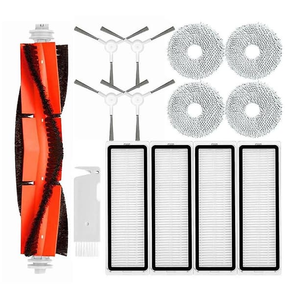 Reservedeler og tilbehør til Xiaomi Robotstøvsuger S10+ / S10 Plus - Hovedsidebørste, HEPA-filter, moppklut [DB] As Shown