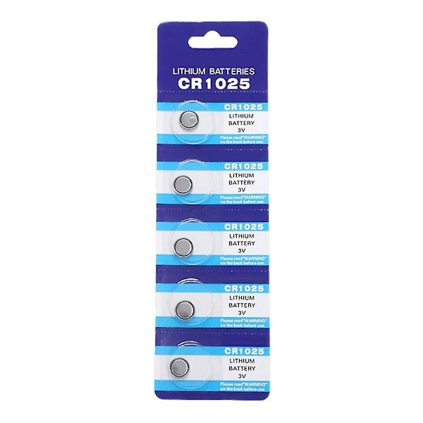 Cr1025 Batterier Knapcelsbatteri Perfekt Til Fjernbetjening Flere Anvendelser [DB] One card
