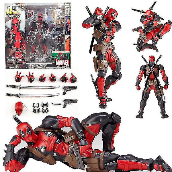 Legends X-men nr 001 Deadpool Actionfigur Fantastisk Revoltech Kaiyodo Leksak_tmall Db