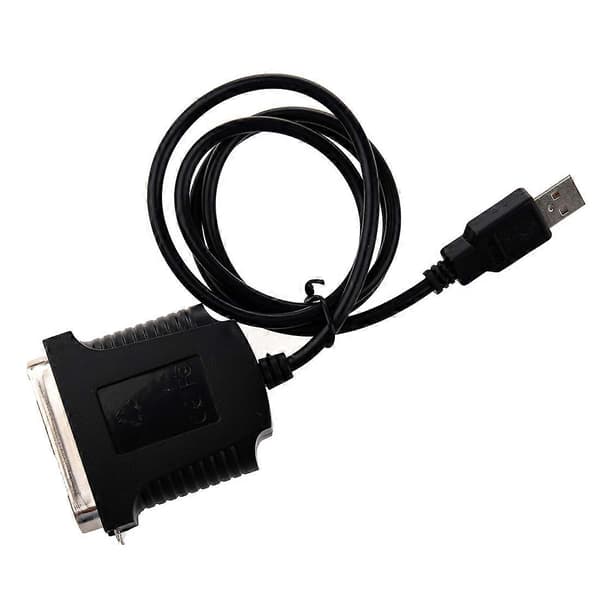 USB printer parallel port 36-bens han konverteringskabel Sort [DB] black