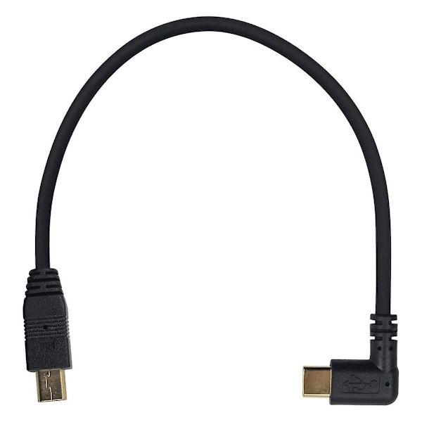 Mini USB til Type C Adapterkabel 90 Grader USB 3.1 Type C til MiniUSB Konverter Koble og Overfør Data Effortløst DB