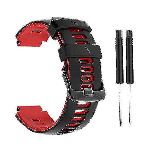 Rem til Garmin-approach S20/s6 Smart Watch Armbånd Silikone Blød Håndledsrem [DB] Black and white