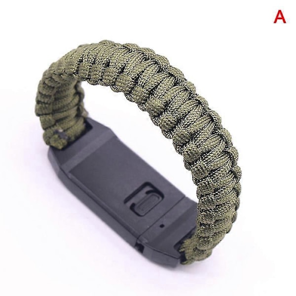 2 st Paraplyrep Armband Nödrep Med Överlevnads Visselpipa Och Kniv För db A