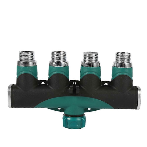 Vannkran Konverter 4-veis Splitter Kobling Slange Rør Adapter for Hagevanning og Vanning [db]