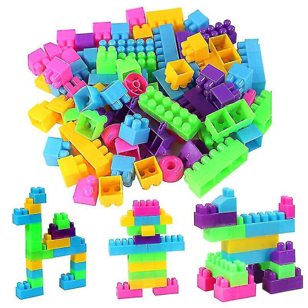 Klassinen rakennuspalikat Suuri rakennuspalikat Sarja Kaikille Ikäryhmille, Pojille Ja Tytöille, Syntymäpäivä Db 80Pcs