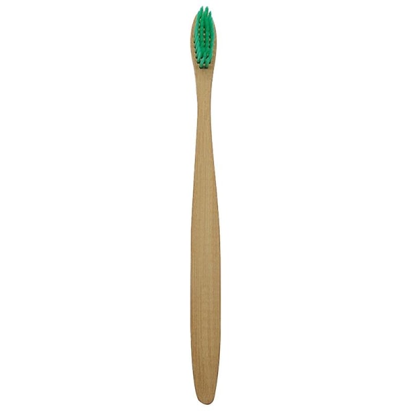 Oral Care Bambu-hammasharja Smooth Edge Helppo pitää Pehmeä Harjainen Hammasharja Iuenhoitotyökalu Jikaix Green