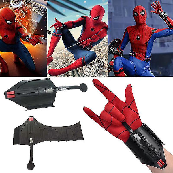 1 kpl Spiderman Cosplay Spiderman Homecoming Spider Launcher Web Shooter  Peter Parker Silica Gel Rannekoru Props Db