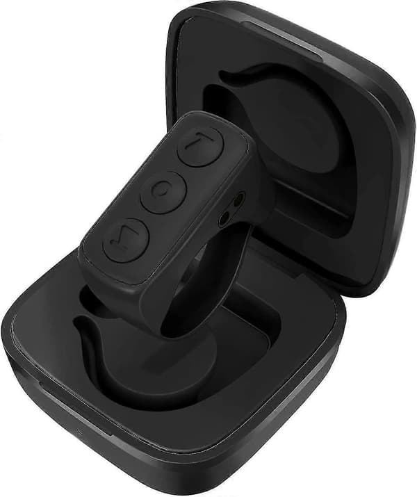 Fjärrkontroll för Kindle-app, Bluetooth-kamera för videoinspelning, rullring för iPhone, iPad, iOS, Android - Svart db