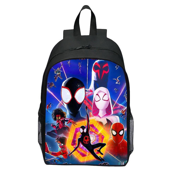 Barn Pojkar Spider-man: Across The Spider-verse Ryggsäck Stor Kapacitet Skola Väska Resa Rucksack DB D