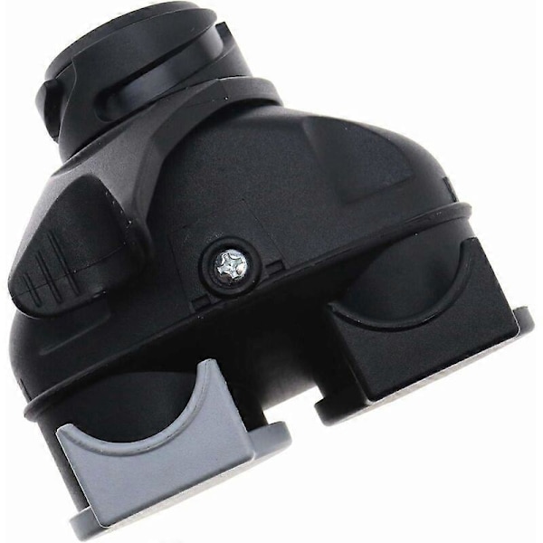 Trailerstik 13 til 7 Pin Dobbelt EU Stik Konverter Adapter til Bil Trailer Lastbil Trækstang 12V Vandtæt Sort [DB]