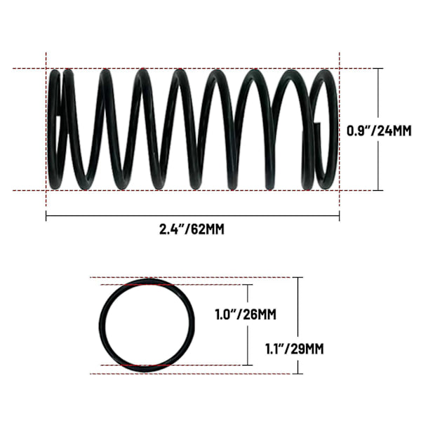 3x Uppgraderad Bromspedal Gasreglage Koppling Fjäder för Logitech G25 G27 G29 G920 [db]