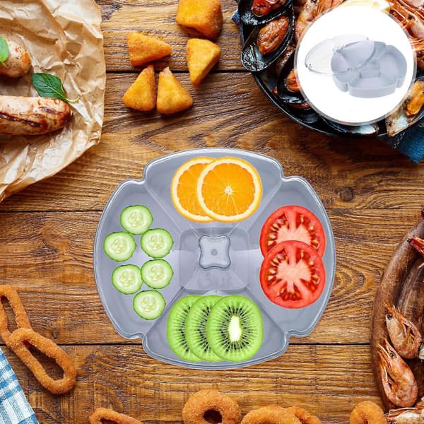 Godisbehållare Snackstallrik för hemmabruk Blå ABS[DB]