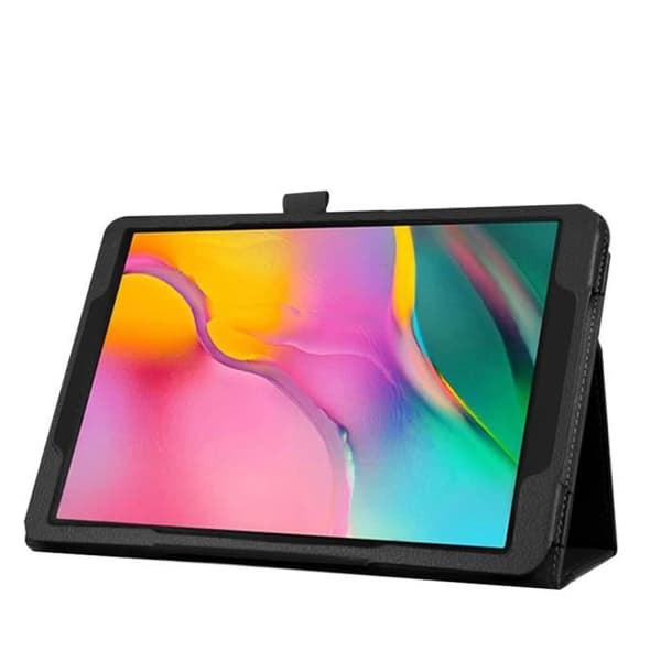 Etui - Samsung - Galaxy Tab A 10.1 2019 - PU Læder - Sort - Med Stand[DB] Black