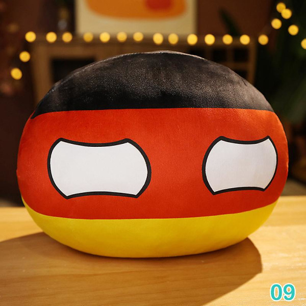 10cm Country Ball Plysj Leke Polenball Anheng Countryball Fylt Barn Dukke DB Germany