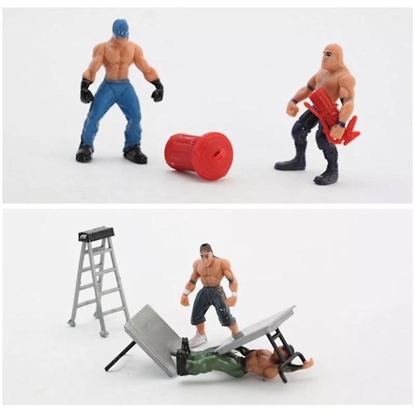 Brottningsleksaker Wrestler Warrior Leksaker Rolig Brottningsring Set Barnleksaker db