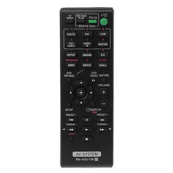 RM-ADU138 Erstatningsfjernkontroll for Sony AV-system DAV-TZ140 [DB]
