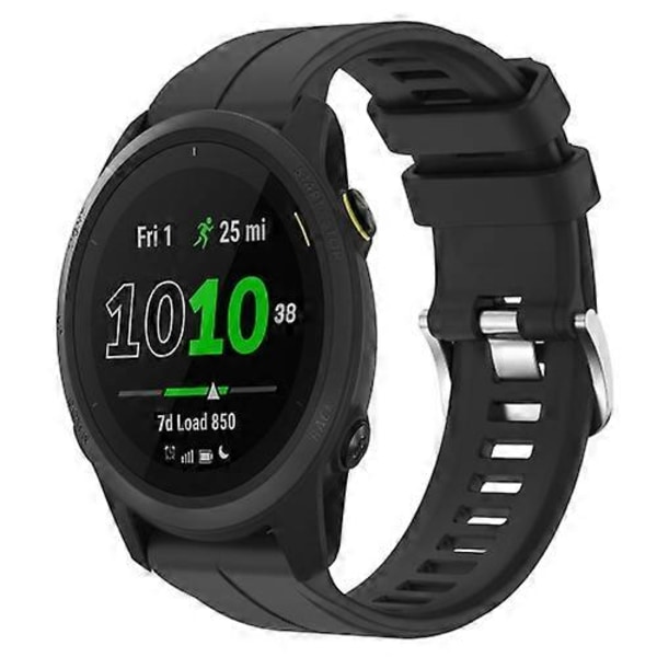 Garmin Forerunner 745 22mm silikoninen urheilukellon ranneke [DB] Black