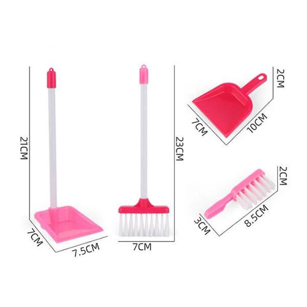 Mini-pölynimurilelu lapsille, jossa lamppu ja ääni leikkimiseen, tyttöjen kodinhoitotyökalusarja syntymäpäivä- ja joululahjoihin db Pink A1