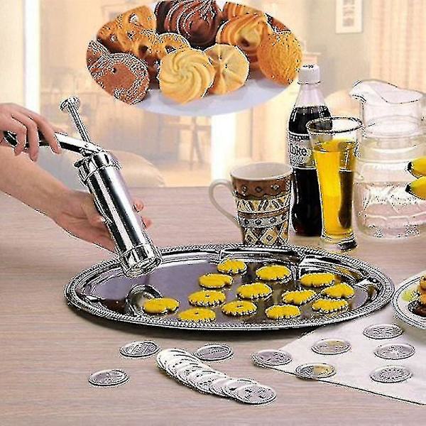 Kjeks-presse Bake Cookie Machine Rustfritt stål Kjeks-pistol [DB]