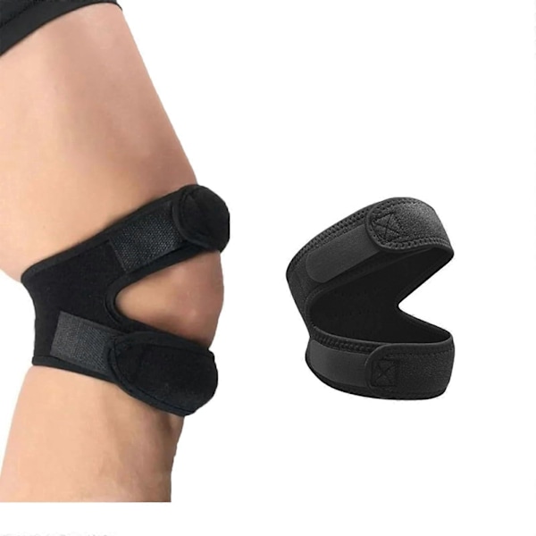 Knebeskyttelse for smertelindring og patellastabilisering, justerbar knestøtte for patella, knebeskyttelse for meniskskade - GSL [Db] Blue