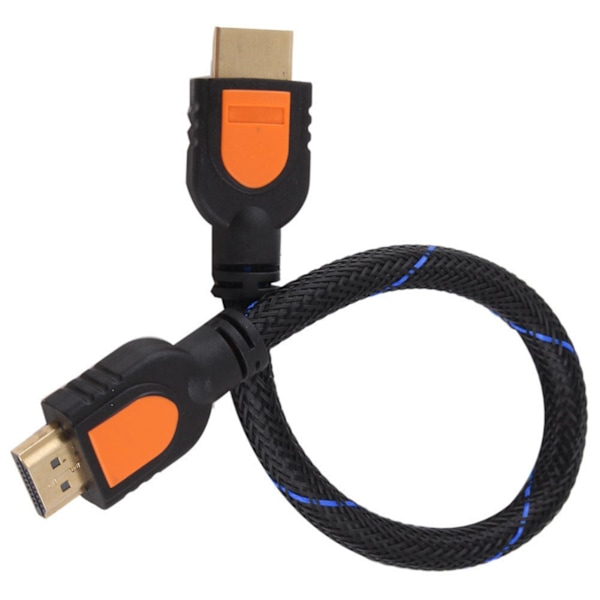Fiauli HDMI-kabel for høy klarhet TV 3D 1.4 høyhastighets flettet 30cm kort 1080P 4K x 2K {Db}
