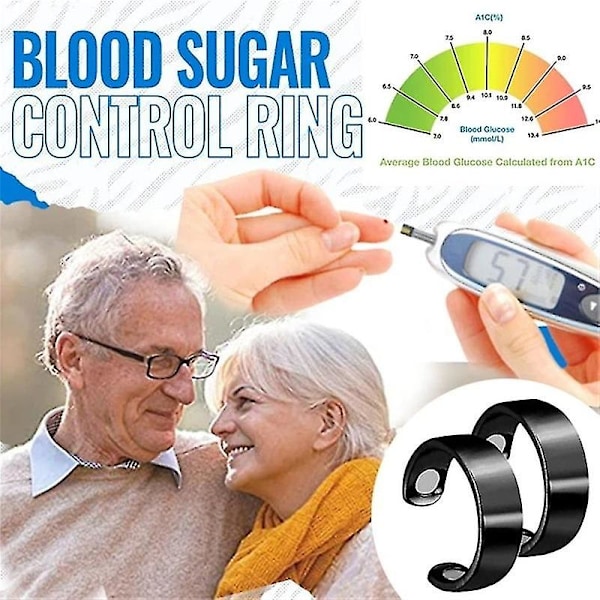 Diabetisk blodsockerkontrollring Blodsockermätare Diabetesmonitor Hälsosam blodsockermätare - FÄRG: Roséguld